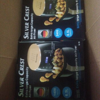 6.5l  Sliver Crest Digital Air Fryer 3pin carton is 2400 front and back 1400 mistake while printing