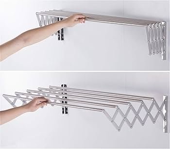 Adjustable towel hanger screw to the wall