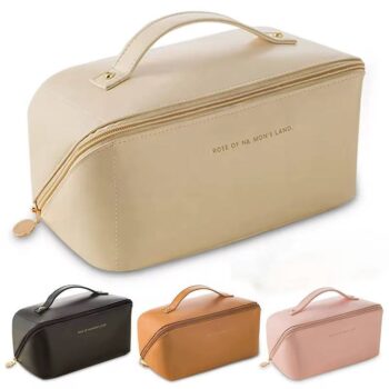 Leather cosmetic bag only pink