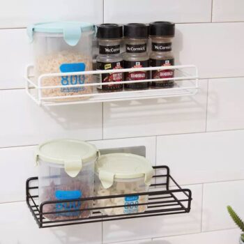mini bathroom rack. White and black available