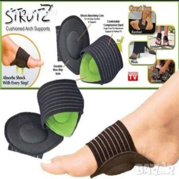 2pcs Cushioned Arch Support 
Absorbs shock
Great for Heels, Sandals, Barefoot
