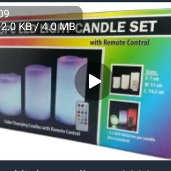 3pcs Led light candle