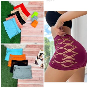 3pcs Spandex quality Sexy Bootyshort for ladies available in size 8 10 12 14 only