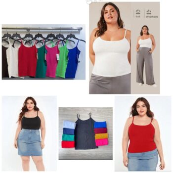Free size stretchy spandex INDOOR AND OUTDOOR CAMISOLE  8-14