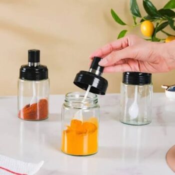 Spoon Covered Seasoning Jar