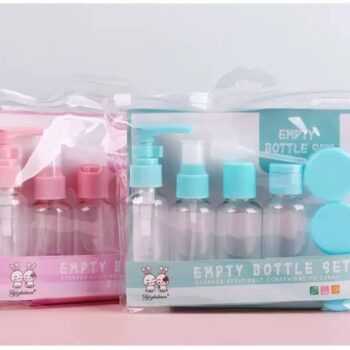 Cosmetic travel bottle set
