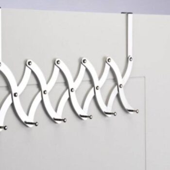 Stainless steel iron over the door hanger