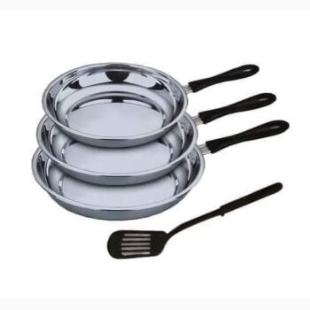 4 IN 1 STAINLESS STEEL FRYPAN SET