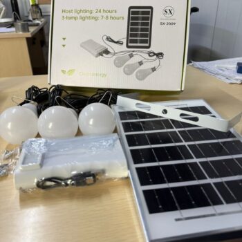 SOLAR POWER BANK COMBO(SC-2007) Comes with 3 bulb Solar panel Power Bank