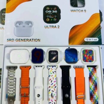 i60 suit extreme
12in1 smartwatch 

Two watches
Two pouches
One 5th generation airpod
7 straps