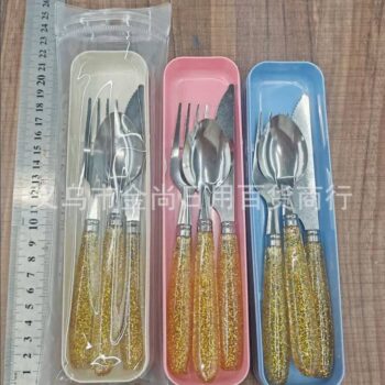 GLITTER 3IN1 CUTLERY SET