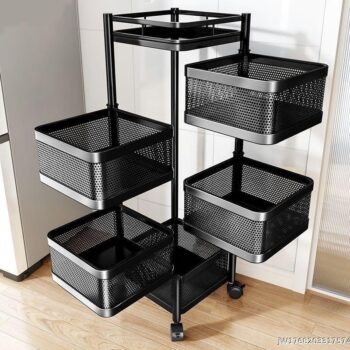 Rotating fruit basket and vegetables rack 
Square shape only