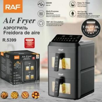 RAF Dual Basket 7L+7L Digital Air Fryer 2800W